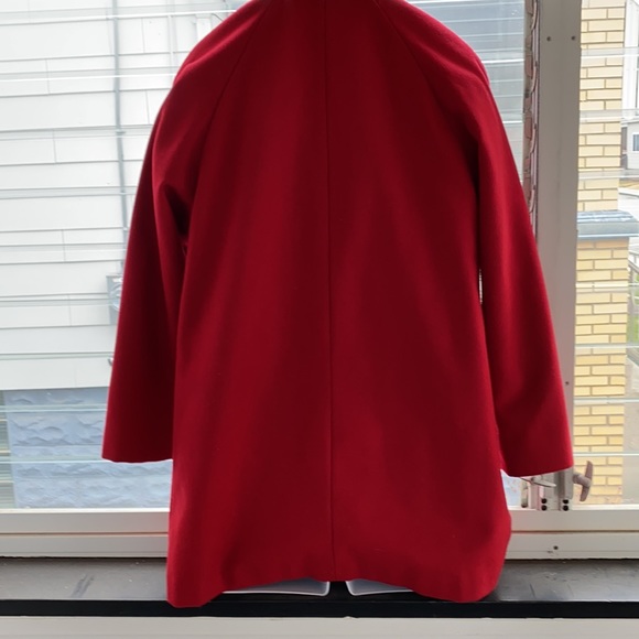 Covington Wool Coat Red Size S/C - Picture 4 of 8